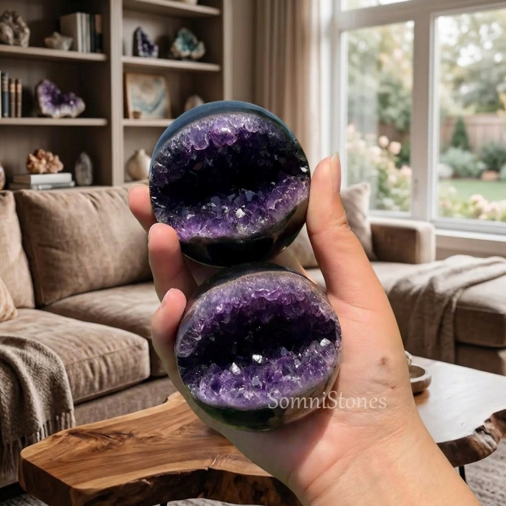 Smiling Amethyst Sphere