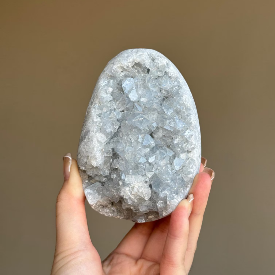 Blue Celestite Egg
