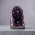 Natural Amethyst with Carved Base