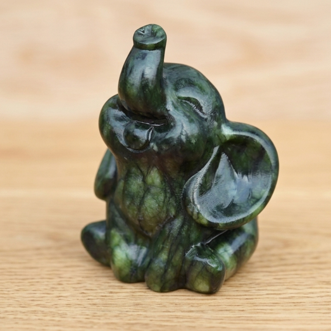Green Jade Elephant