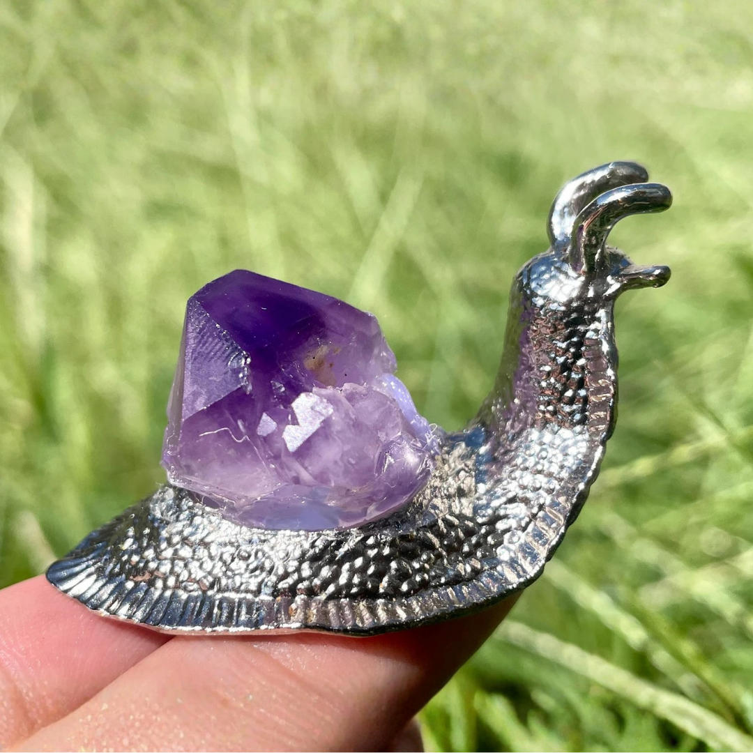 Amethyst Crystal Snail