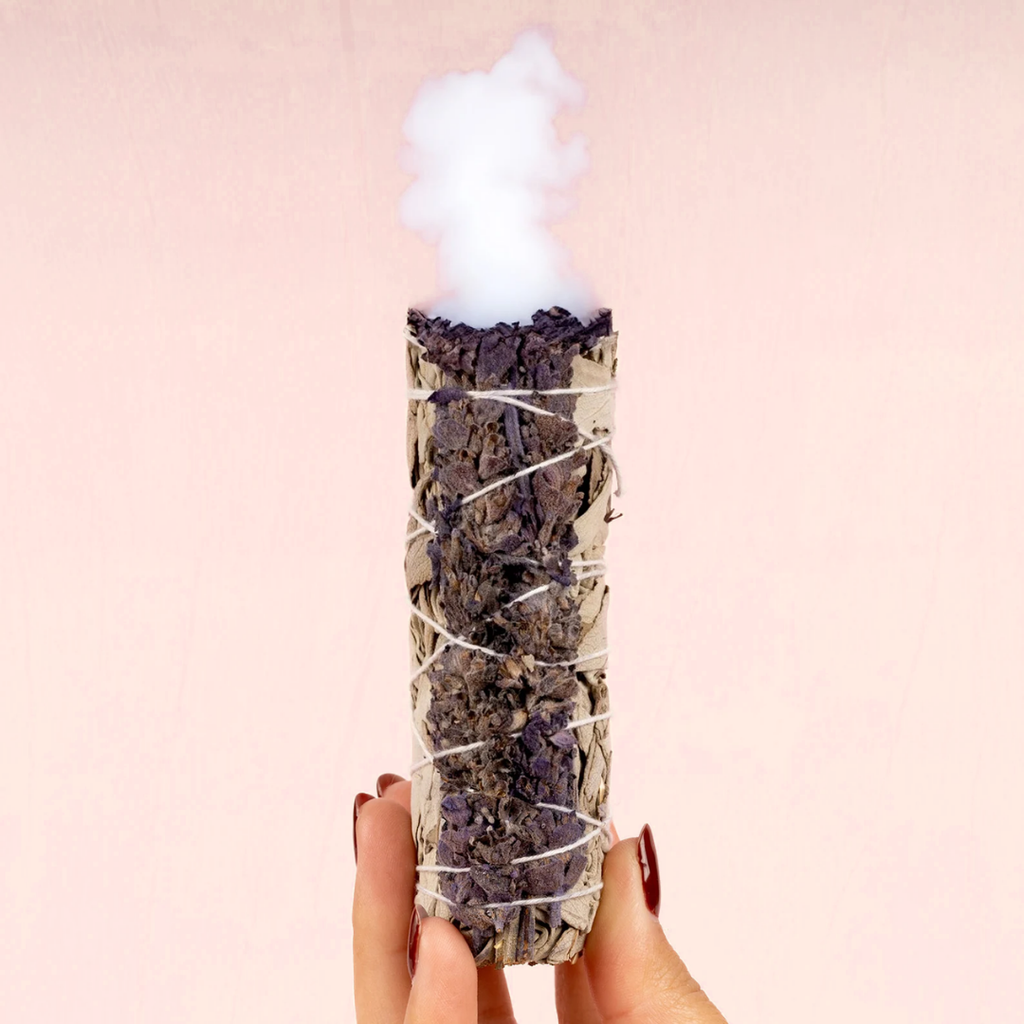 Lavender and White Sage Smudge Stick for cleansing. 2 pc